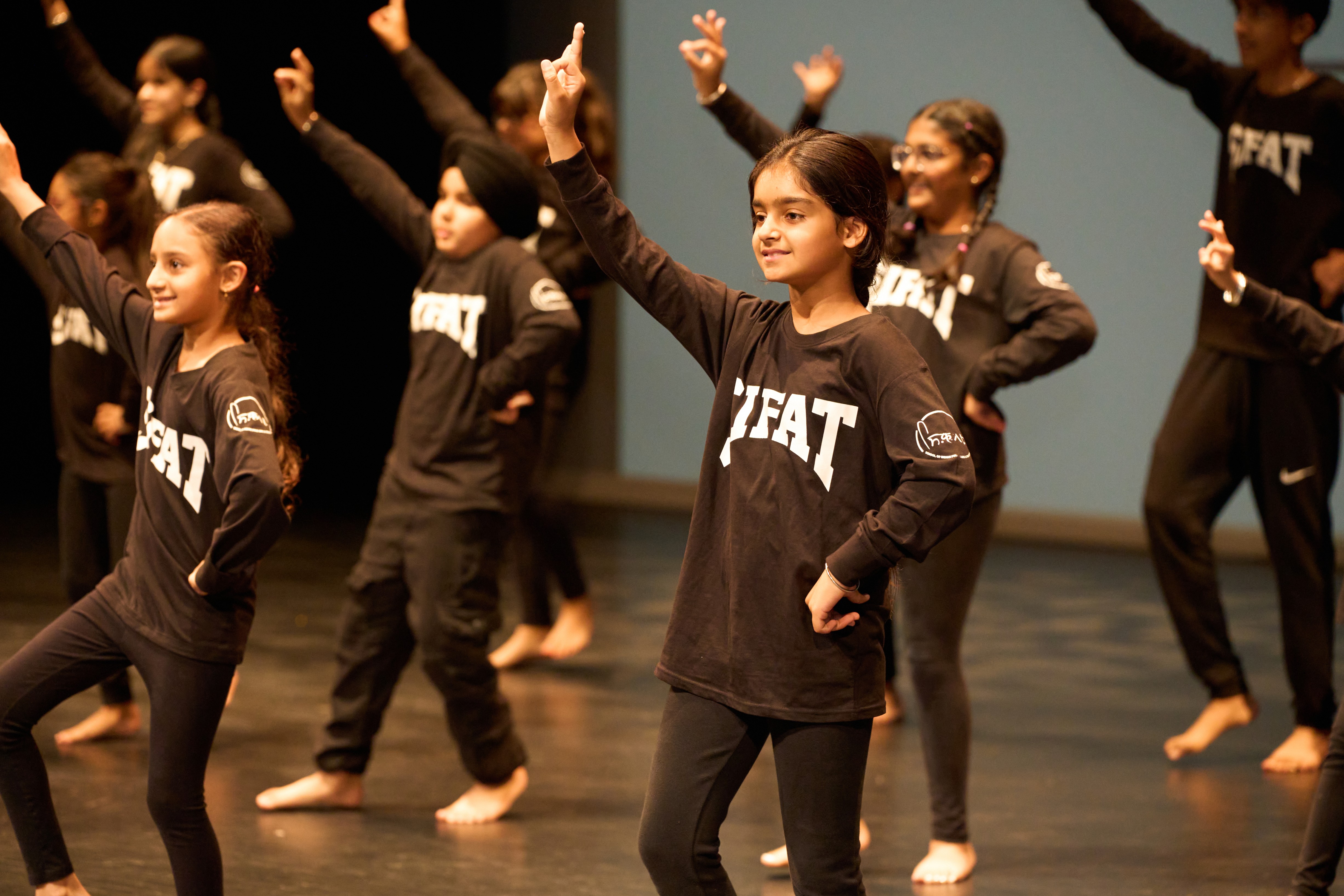 SIFAT students performing Bhangra